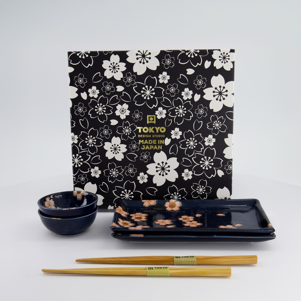 TOKYO Design Studio Nippon Blue Sushi Set à Sushi Bleu